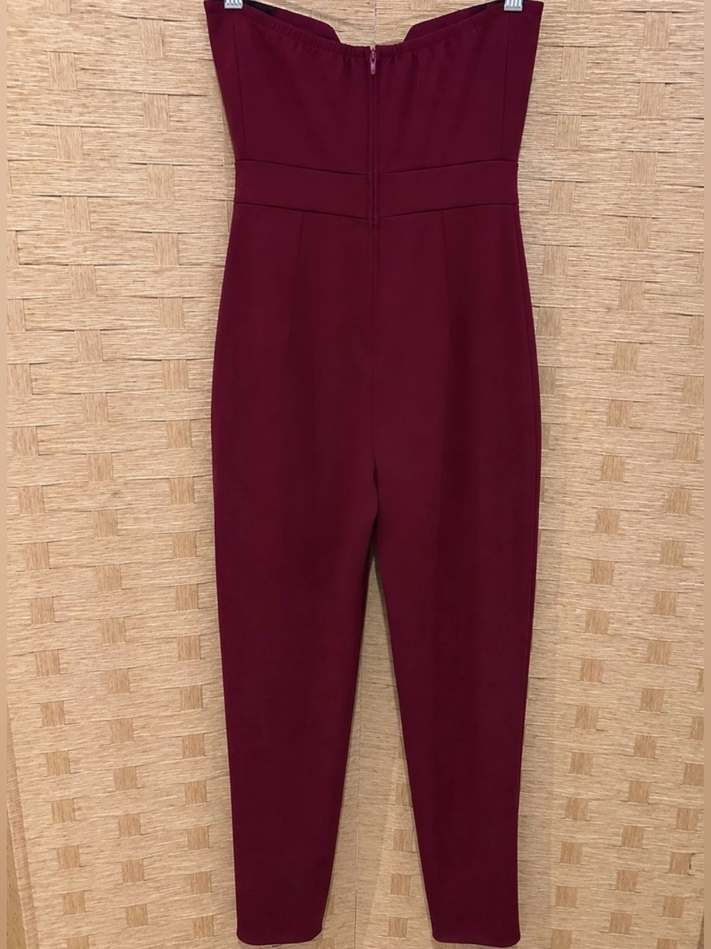 Strapless Jumpsuit Burgundy - Picture 4 of 5